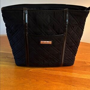 Vera Bradley Quilted Black Tote
